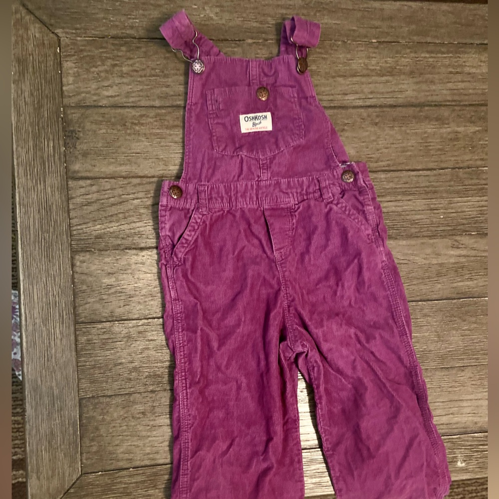 OshKosh B'gosh Purple Overalls Durable Cotton Blend